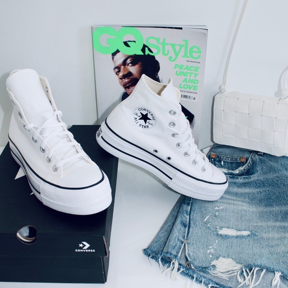 Converse Shoes - CONVERSE Chuck Taylor All Star Canvas White Platform High Top